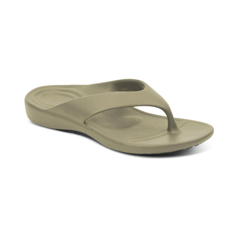 Men's Maui Orthotic Flips Army Green