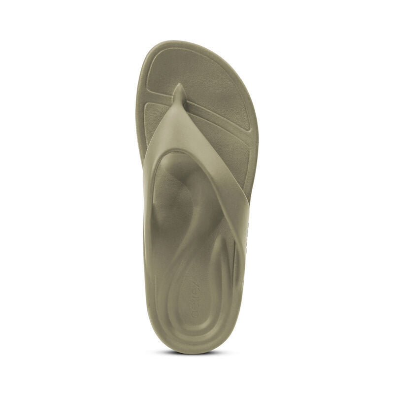 Men's Maui Orthotic Flips Army Green