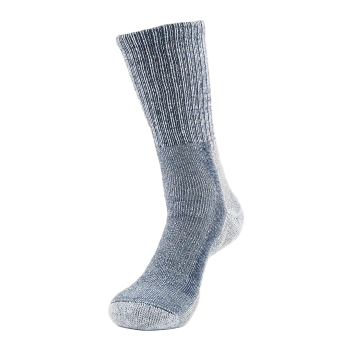 Navy sock on a white background