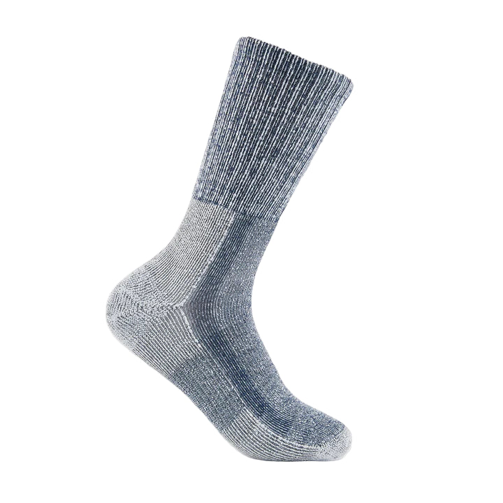 Navy sock on a white background