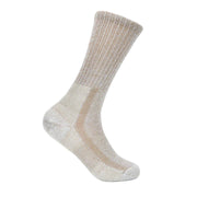 Beige sock on a white background