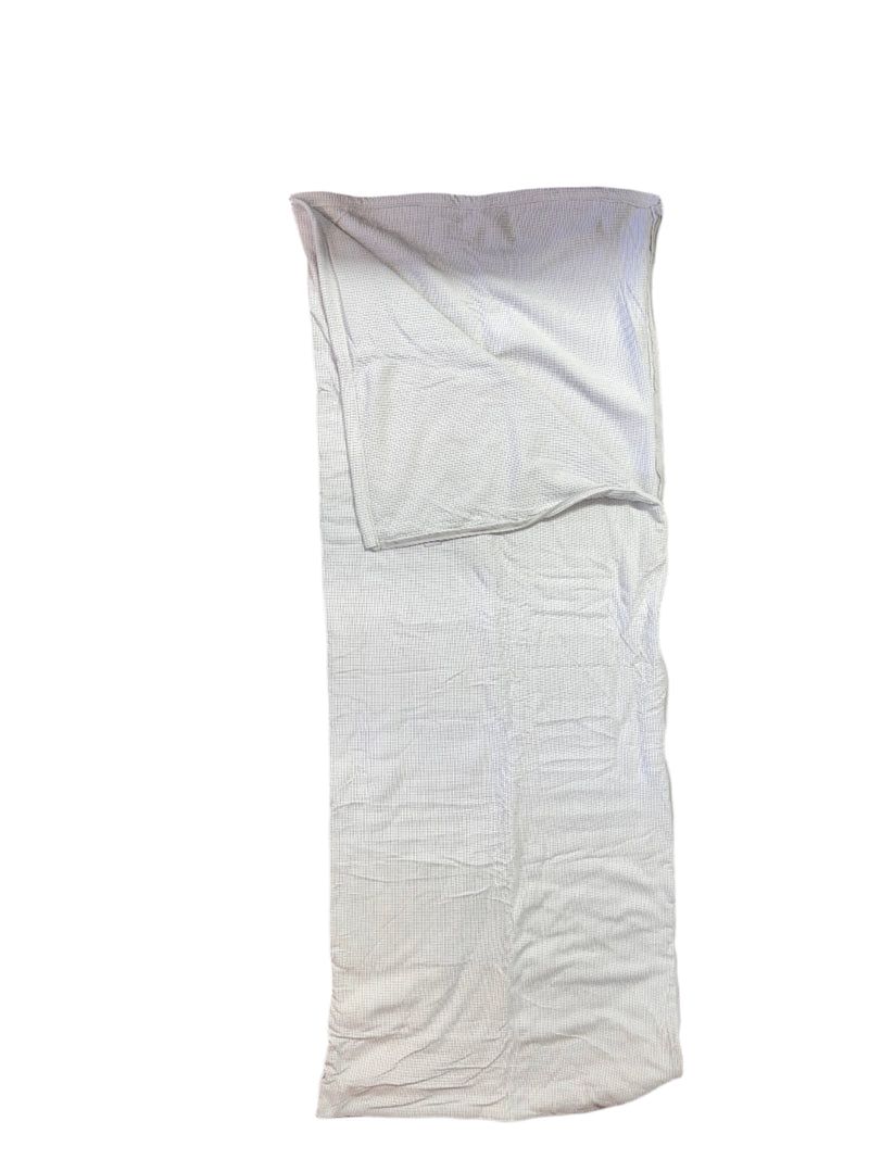 Textured grey fleece sleeping bag