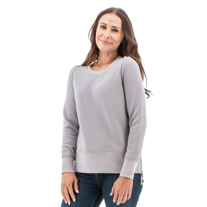 Aventura Womens Hazelton Crew Neck Long Sleeve Top