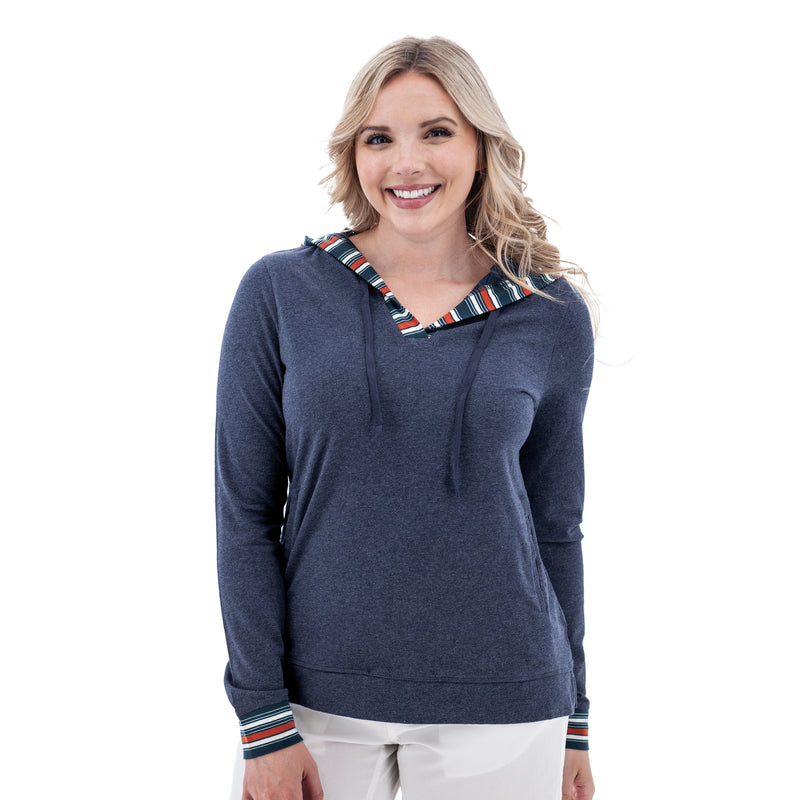 Women's Marlee Organic Lightweight Hoodie | Midnight Navy