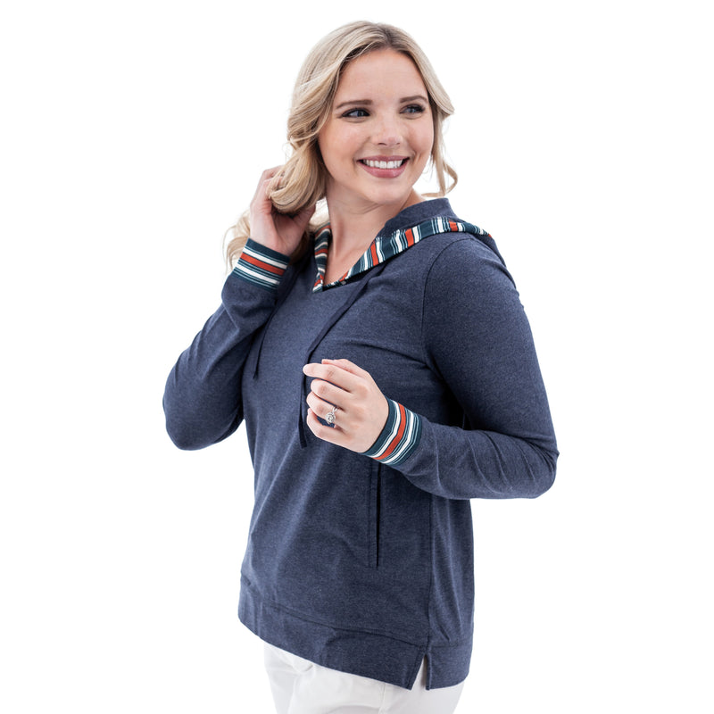 Women's Marlee Organic Lightweight Hoodie | Midnight Navy