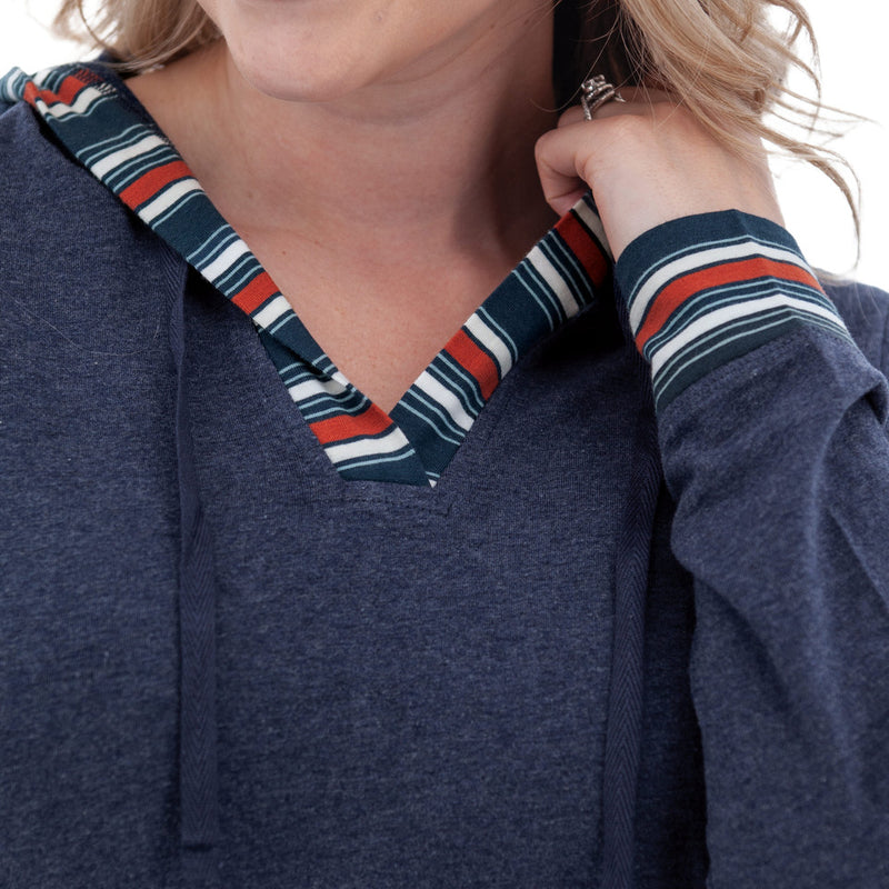 Women's Marlee Organic Lightweight Hoodie | Midnight Navy