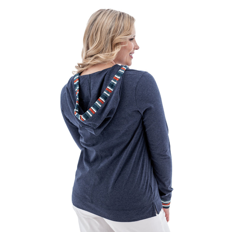 Women's Marlee Organic Lightweight Hoodie | Midnight Navy