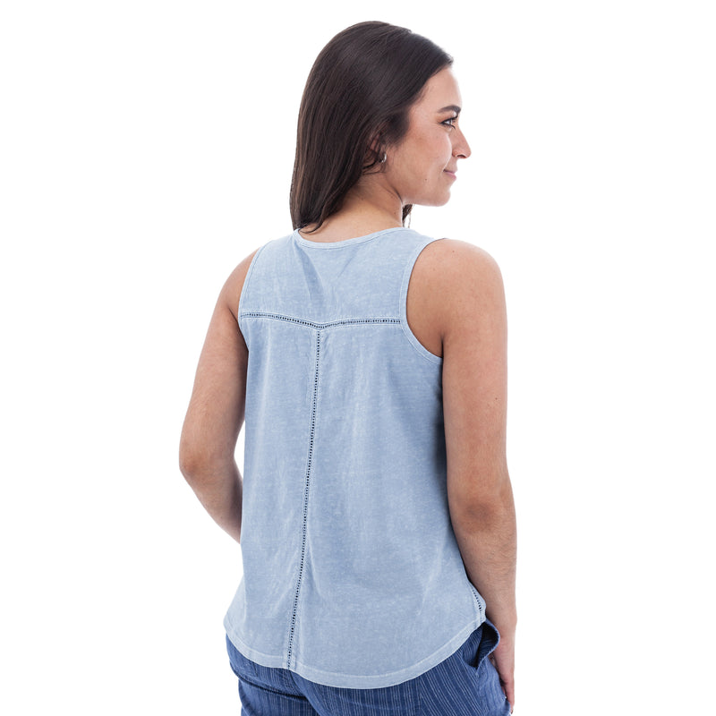 Women's Simone V-Neck Tank Top | Forever Blue