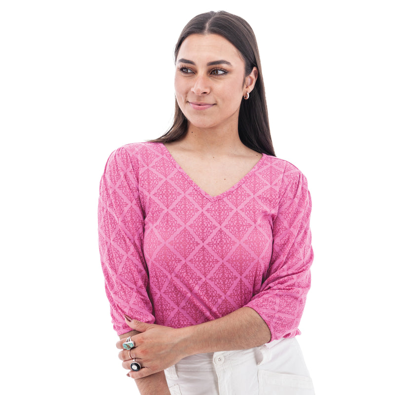 Women's Maitland 3/4 Sleeve Shirt | Phlox Pink