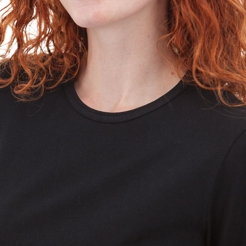 Women's Tatum Organic Long Sleeve Top | Black