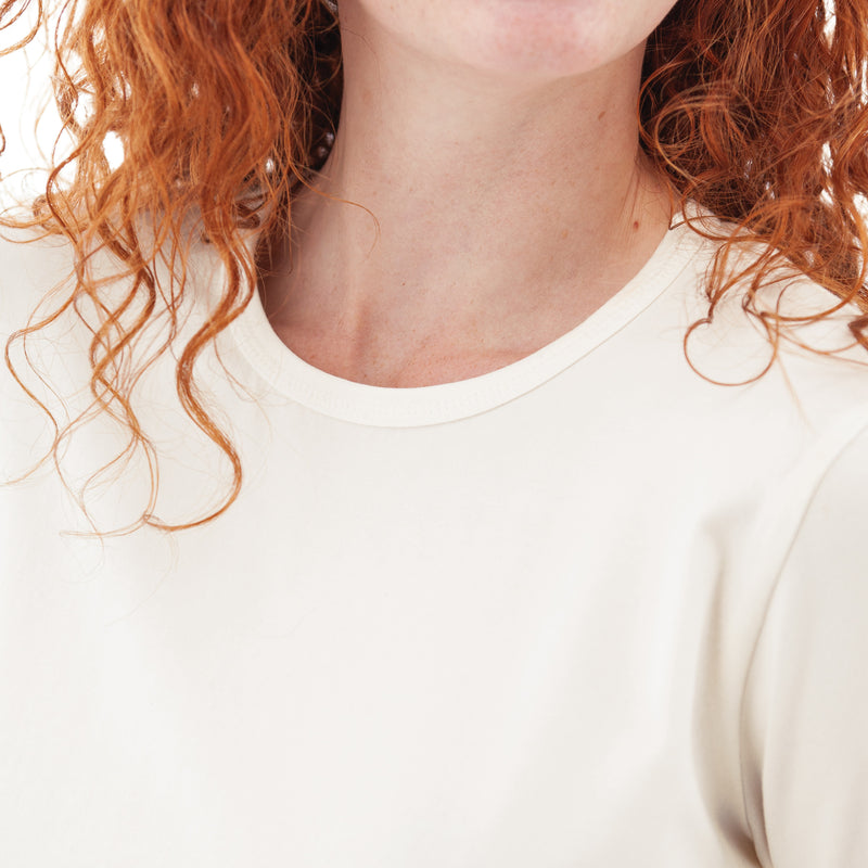 Women's Tatum Organic Long Sleeve Top | Whisper White