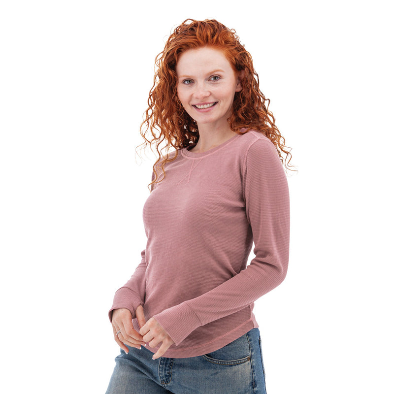 Women's Jenson Waffle Knit Top | Nostalgia Rose