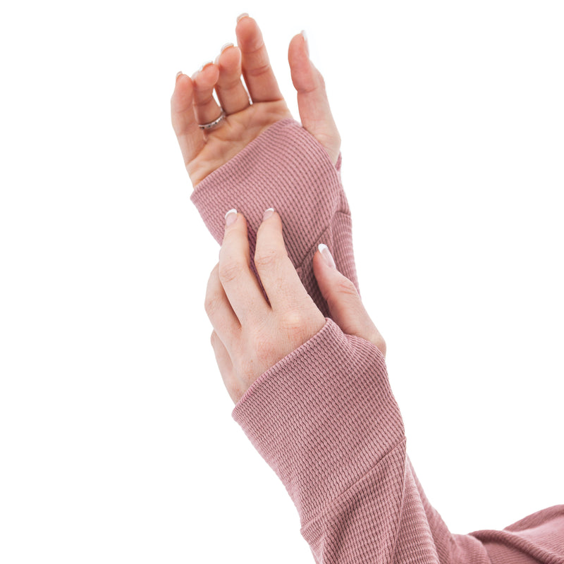 Women's Jenson Waffle Knit Top | Nostalgia Rose