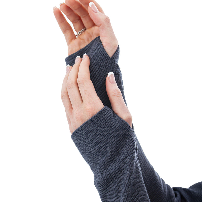 Women's Jenson Waffle Knit Top | Dark Navy