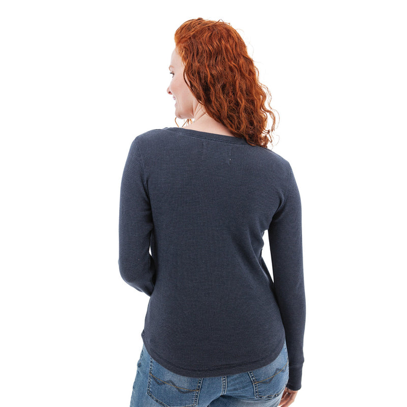 Women's Jenson Waffle Knit Top | Dark Navy