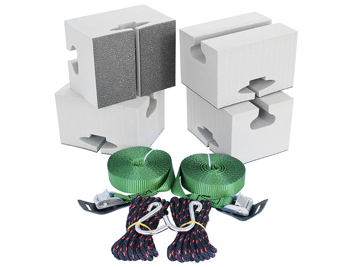 Standard Canoe Carrier with Tie-Downs - Foam Block Style - 6" Long