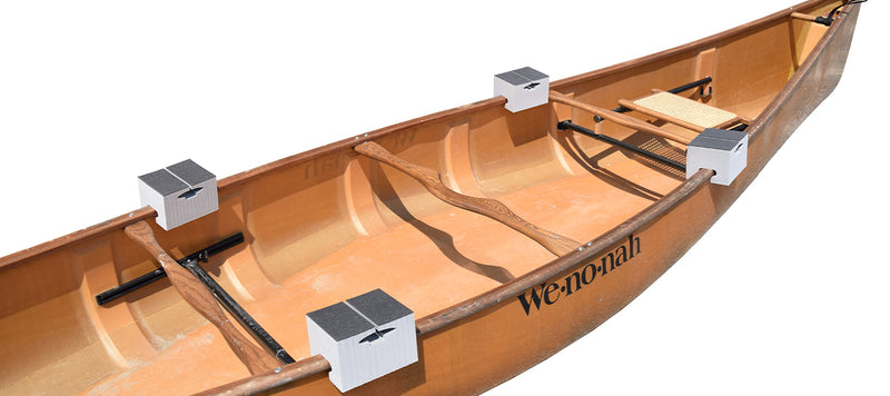 Standard Canoe Carrier with Tie-Downs - Foam Block Style - 6" Long