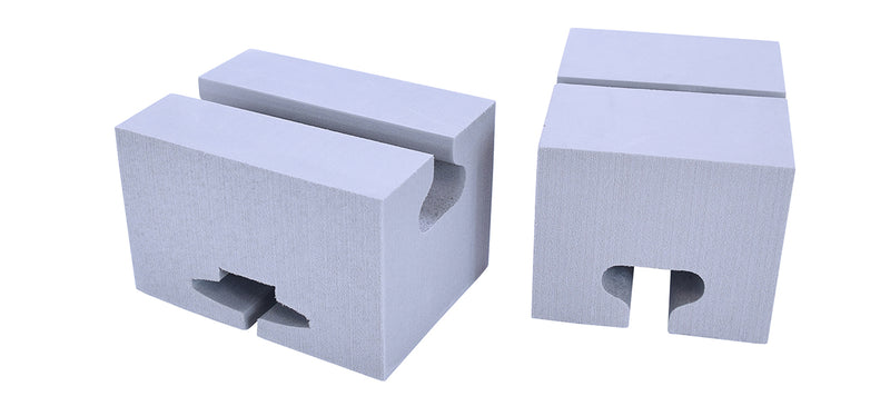 6" Foam Canoe Block 2/Pack | Gray