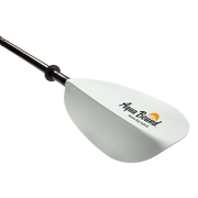 White paddle with Aqua Bound logo on a white background