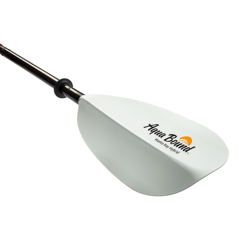 White paddle with Aqua Bound logo on a white background