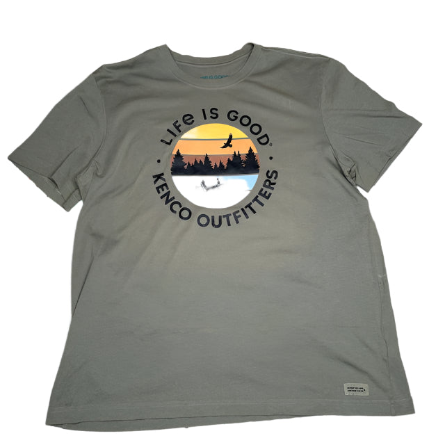 Men's Life Is Good Sunset Kenco Outfitters Tee