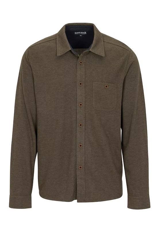Men's Heritage Marled Sweater Knit Button Down Shirt | Earth
