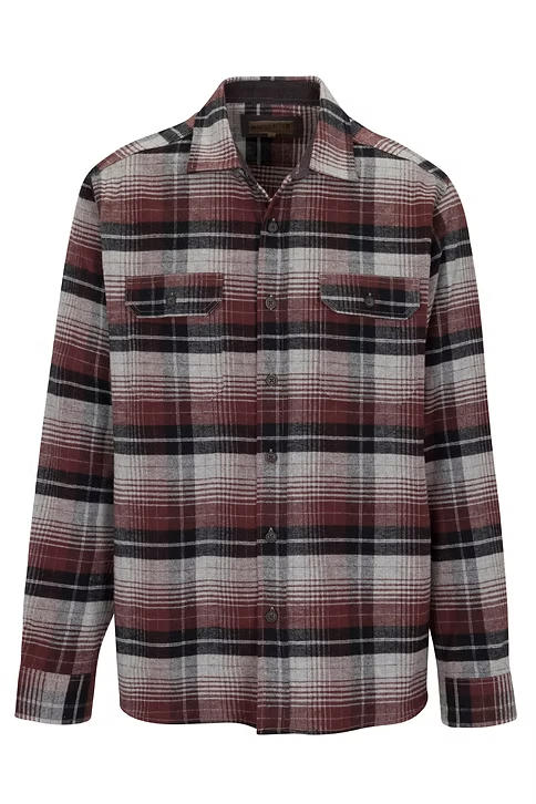 Men's Elkland Outdoor Brushed Cotton Shirt Jacket | Brown Stone