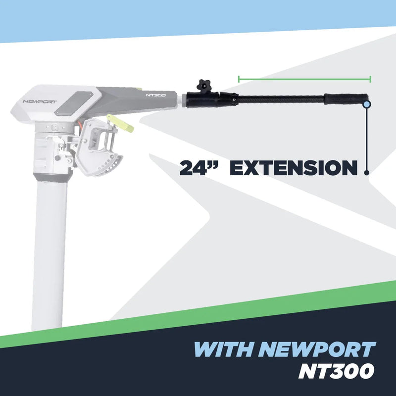 Tiller expansion with infographic showing it's measurements and features.