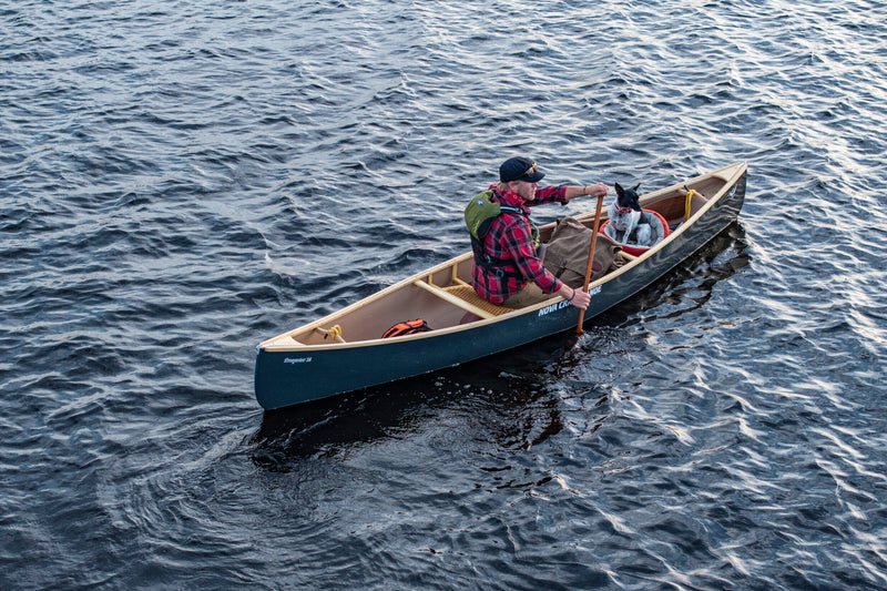 Prospector 14 Tuff Stuff Canoe with Skid Plates and Removable Yoke