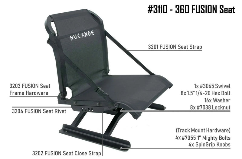 NuCanoe 360 Fusion Seat