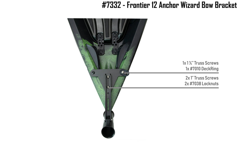 NuCanoe Frontier 12 Anchor Wizard Bow Mount