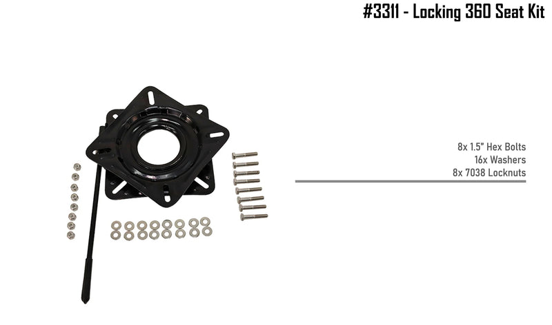 NuCanoe Locking 360 Seat Kit