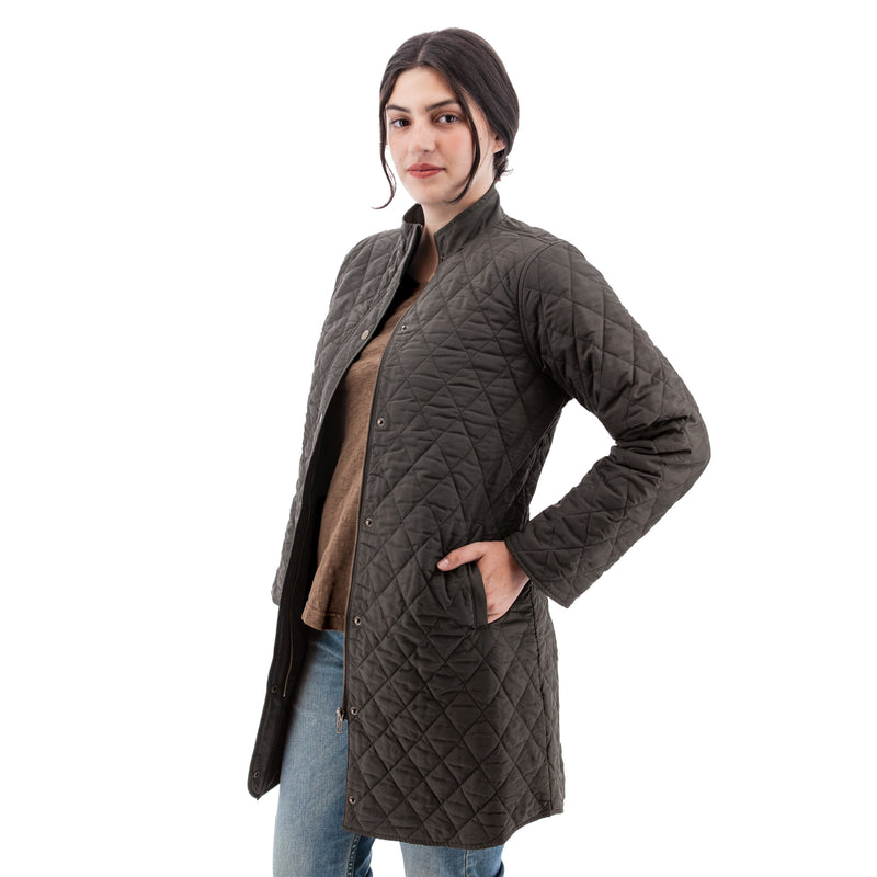 Women's Nora Recycled Quilted Jacket | Smoke