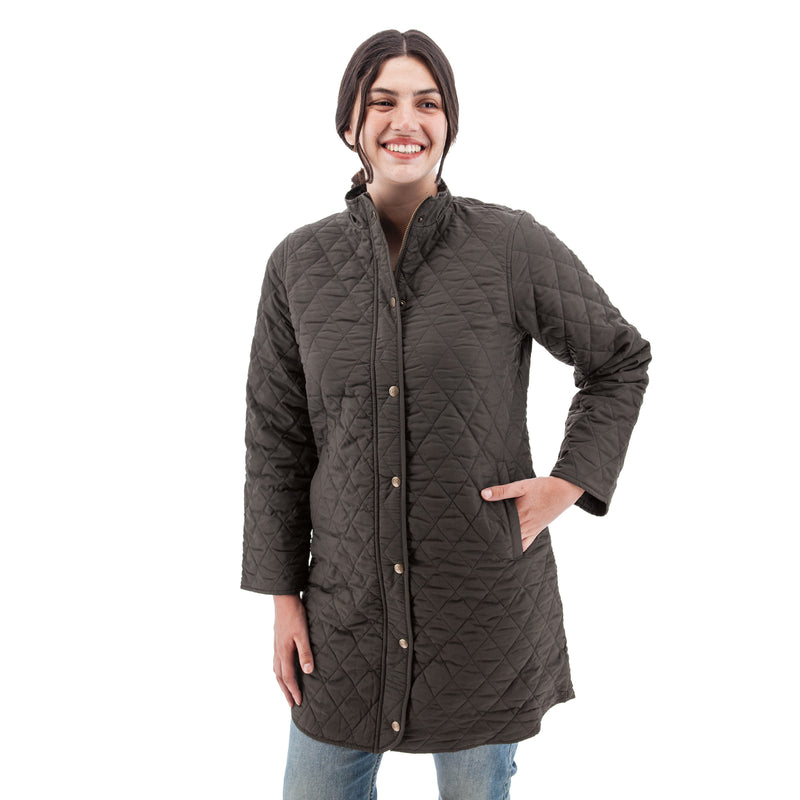 Women's Nora Recycled Quilted Jacket | Smoke