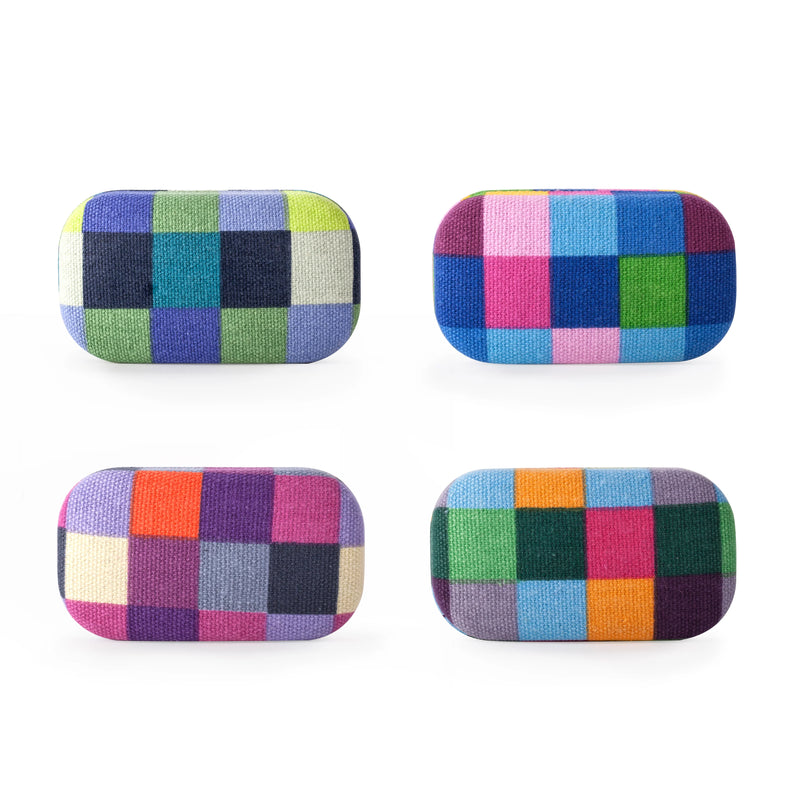 Mini Travel Case | Bright Plaids