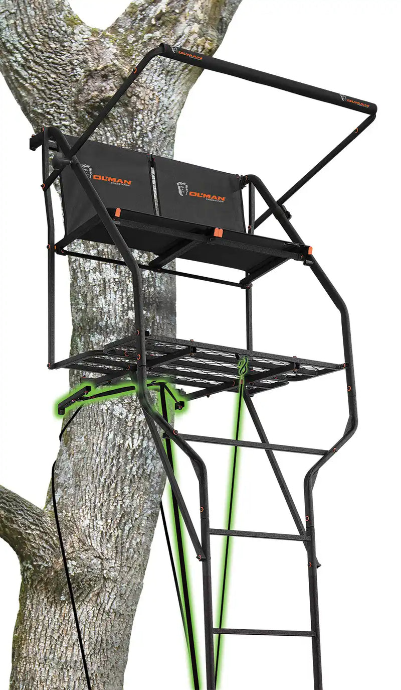Marksman- 18' 2-Person Jaw And Truss Ladder Stand