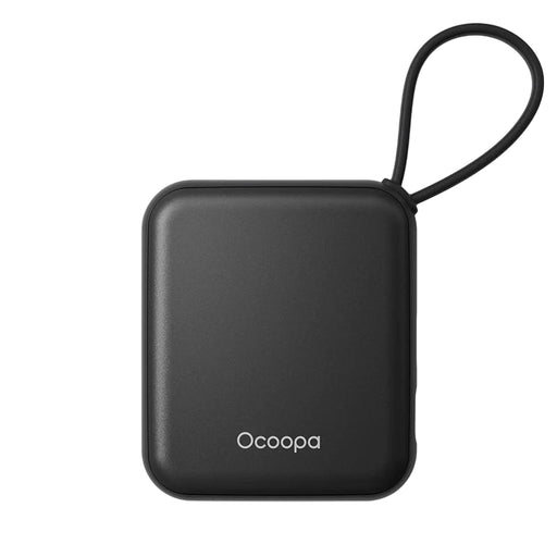 Black square handwarmer with small loop for securing the handwarmer to your hands