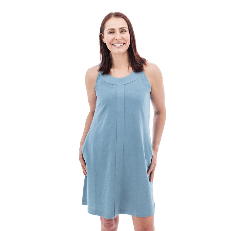 Women's Corina Recycled Tank Dress | Provincial Blue