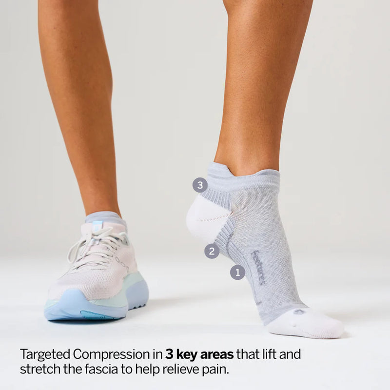 Plantar Fasciitis Relief Sock Light Cushion Tab | Gray