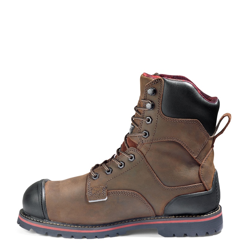Men's Widebody Warm 8" Composite Toe Winter Safety Work Boot | Dark Brown