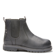 Gray boot on a white background