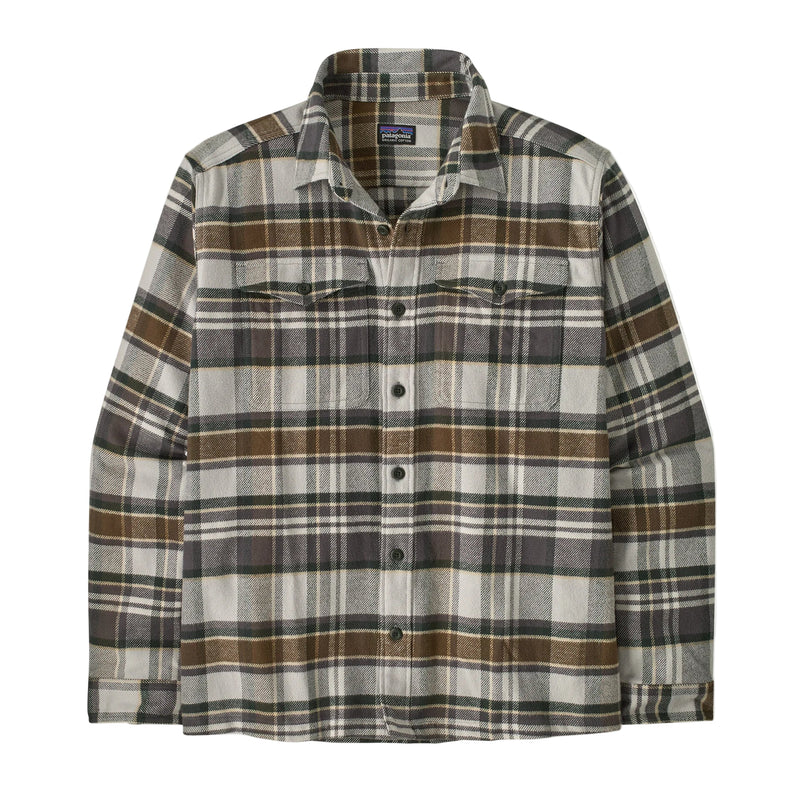 Men's Fjord Flannel Shirt | Blizzard: Salt Grey