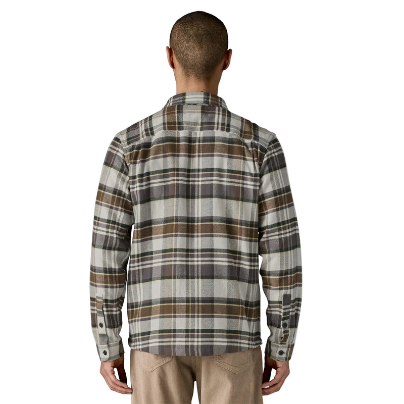 Men's Fjord Flannel Shirt | Blizzard: Salt Grey