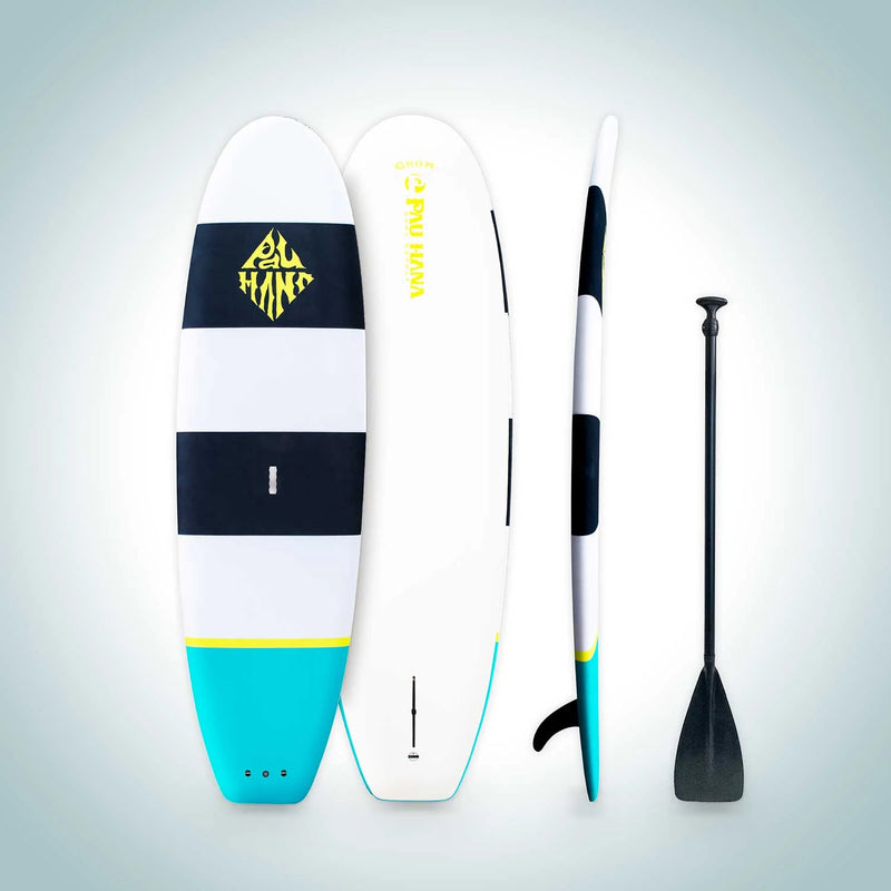 Pau Hana Grom X Kids Paddleboard | White/Teal