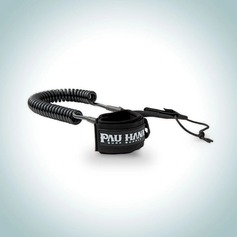 Pau Hana 10' Coiled Leash | Black