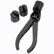 Black archery arrow puller with nock deactivator on a white background