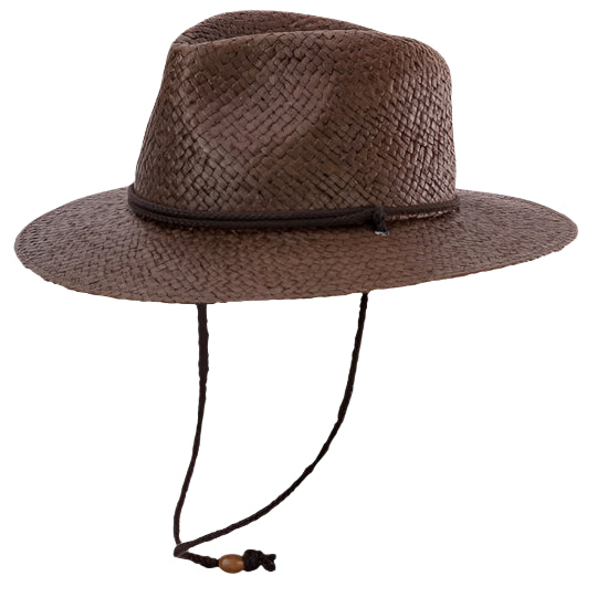 Bronson Brim Woven Straw Hat | Brown