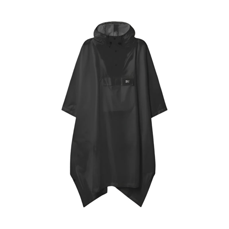 Unisex Packable Poncho | Black