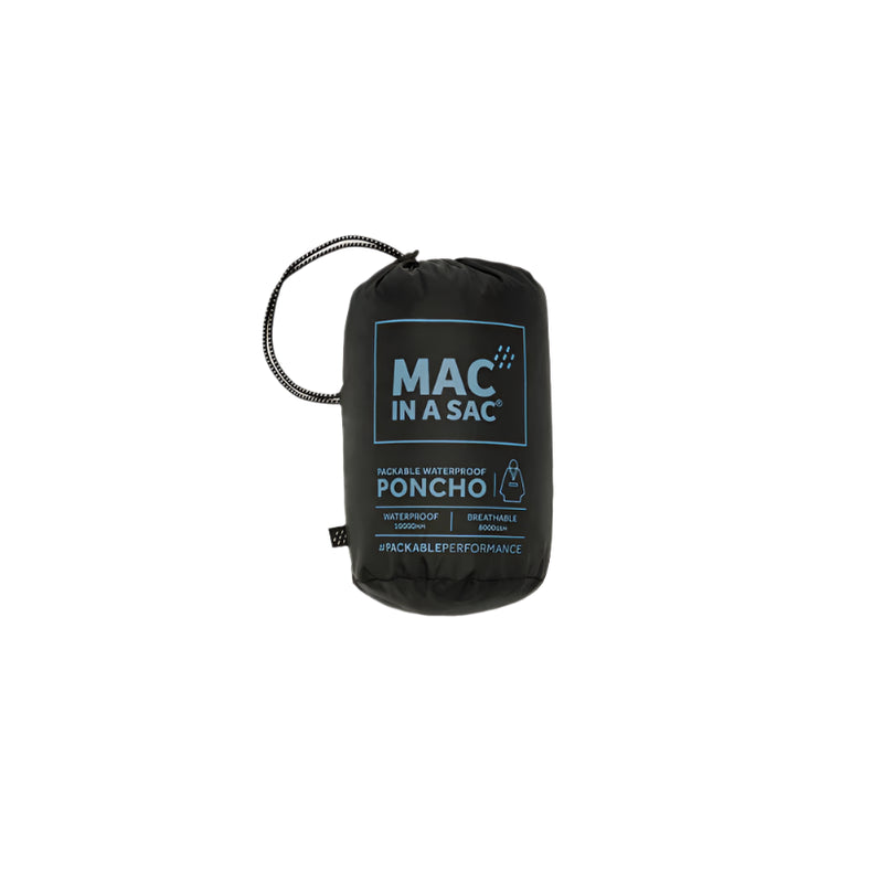 Unisex Packable Poncho | Black