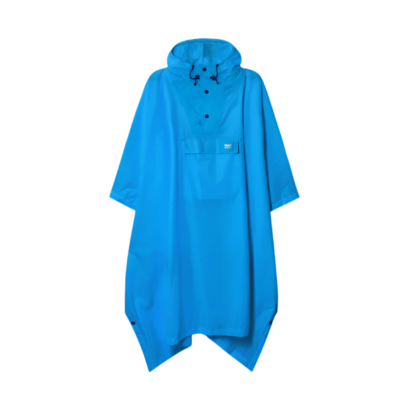 Unisex Packable Poncho | Neon Blue